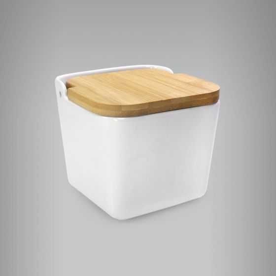 Saleiro com Tampa de Madeira Bianco 1