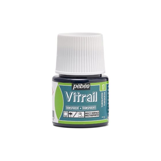 Tinta para Vidro Pebeo Vitrail - Turquoise 1