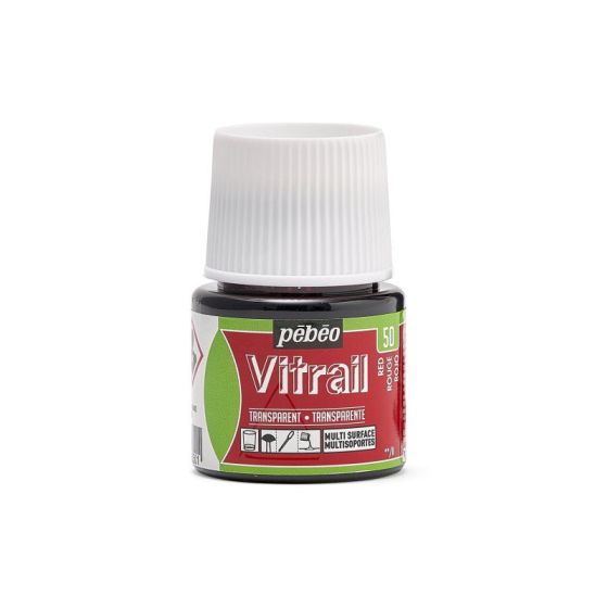 Tinta para Vidro Pebeo Vitrail - Red 1