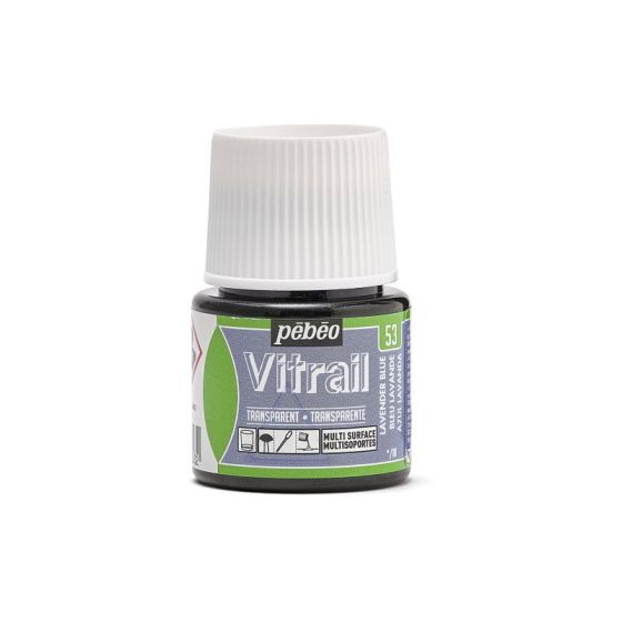 Tinta para Vidro Pebeo Vitrail - Lavander Blue 1