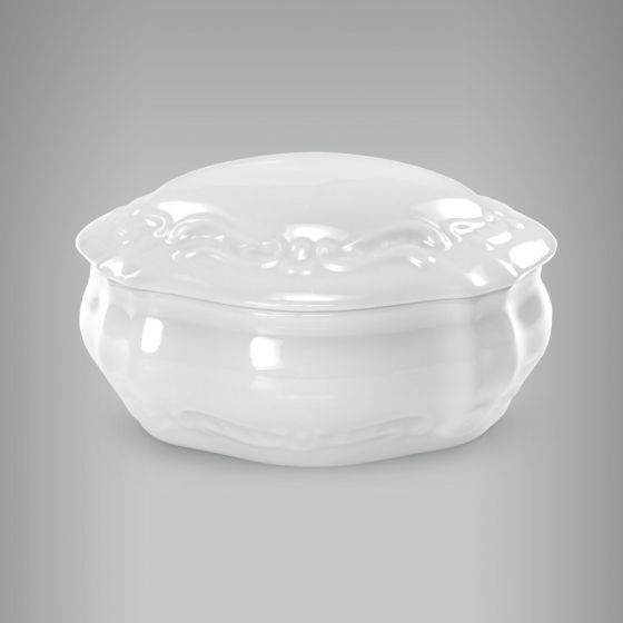 Caixa Porta Joia Oval com Relevo 42 - 8x15cm 1