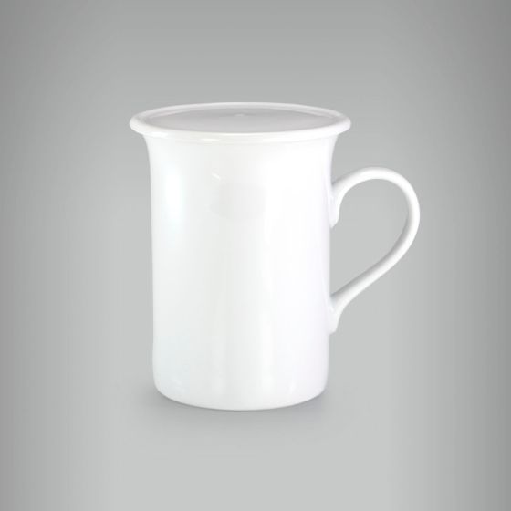 Caneca Reta Chocolate Com Tampa