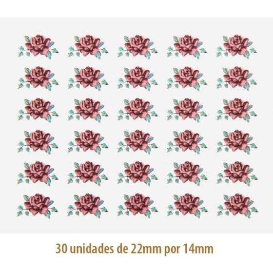 Border Rose F - 22x14mm 1