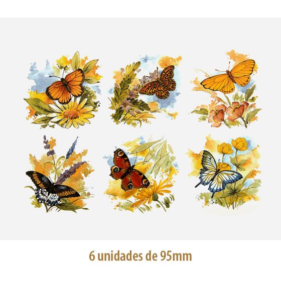 Mix of Butterflies - 95mm 1