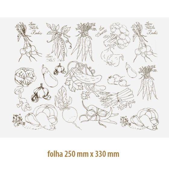 Decalque Contorno Legumes 1