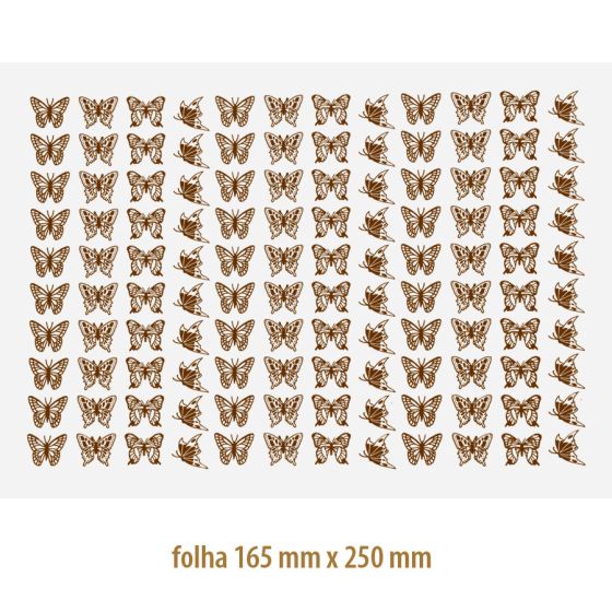 Decalque em Platina Borboleta 02 1