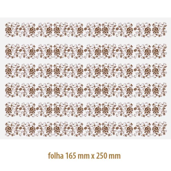 Decalque em Platina Flor 01 1