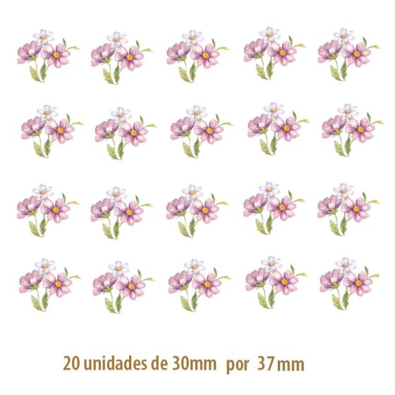 Peonies F - 30x37mm 1