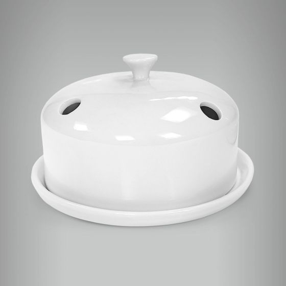 Queijeira Com Furo e Prato - Grande 1