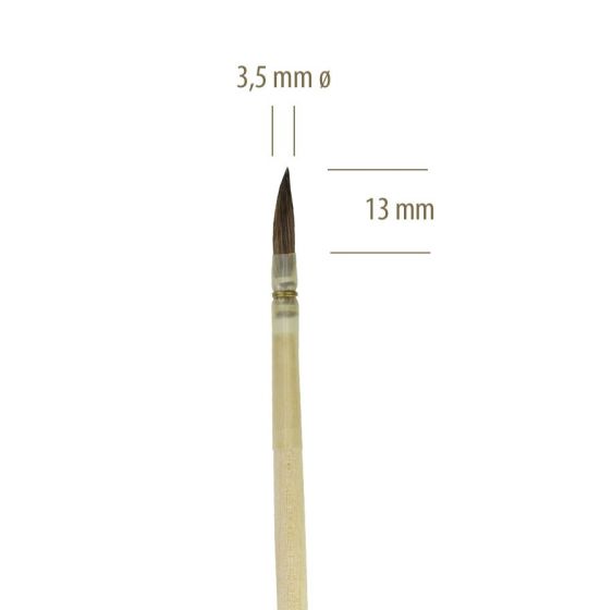 1301Nº 3 - Pincel Feustel Pontiagudo 1