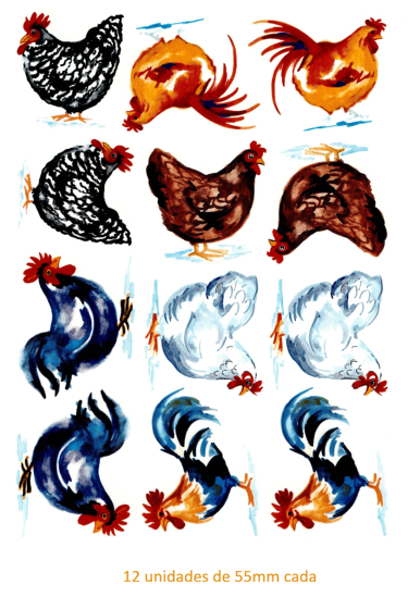 Galos Aquarelados 55mm x 12un 1