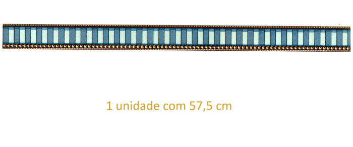 Borda Majestic Blue Faixa- 57,5cm 1