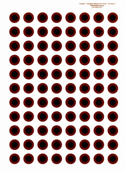 Decalque em Platina Com Preto - Porcelana 1