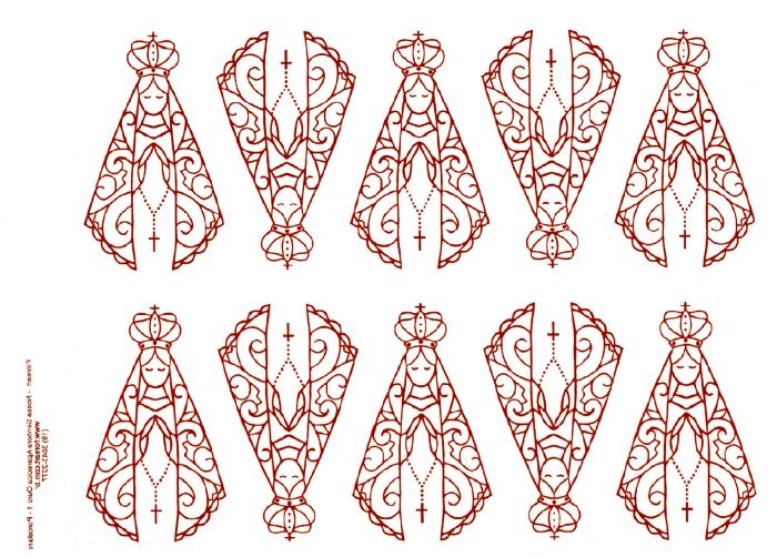 Decalque Ouro Nossa Senhora Aparecida 01 1