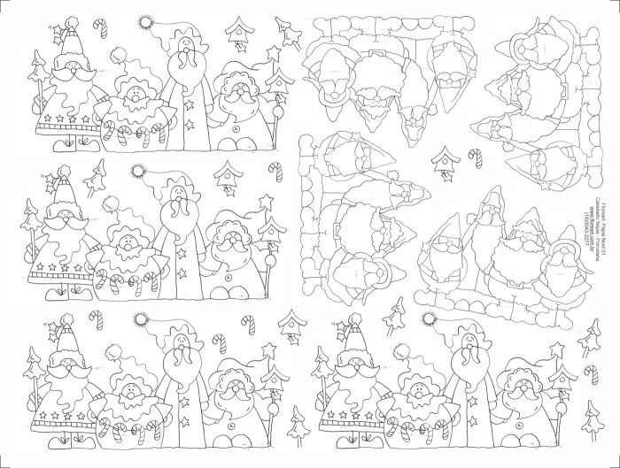 Decalque Contorno Papai Noel 01 1