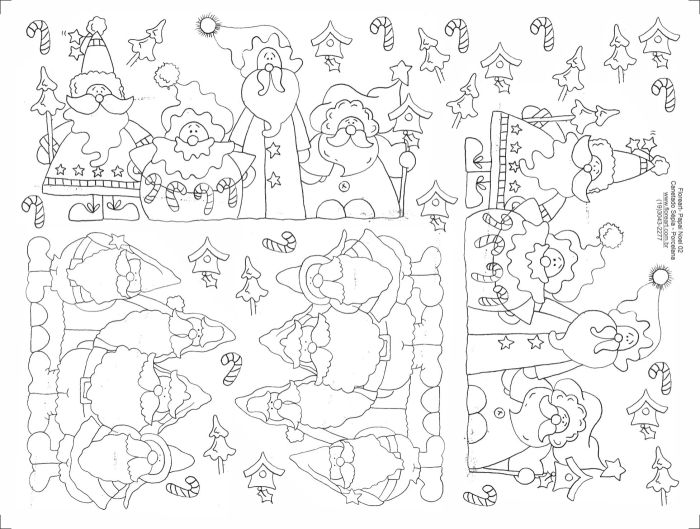 Decalque Contorno Papai Noel 02 1