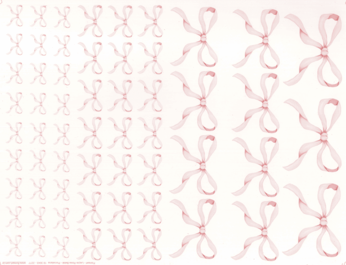 Laços Rosa Bebê - Porcelana 1