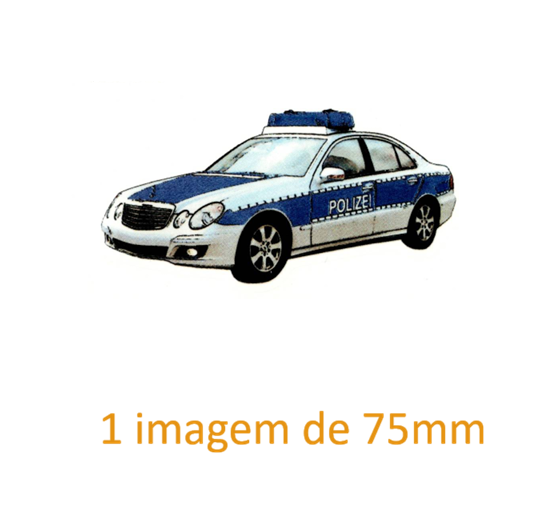 Transports - Police Car 75mm x 1un 1