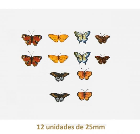 Mix of Butterflies - 25mm