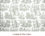 Tapete - Toile de Jouy Verde (70x50cm)