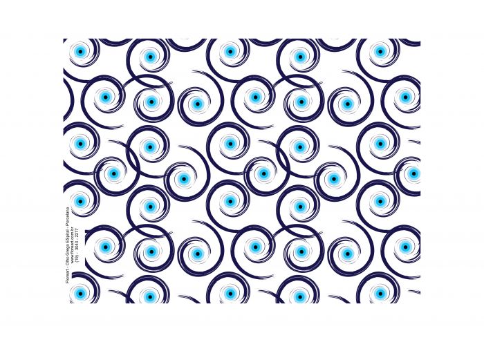 Olho Grego Espiral - Porcelana 1