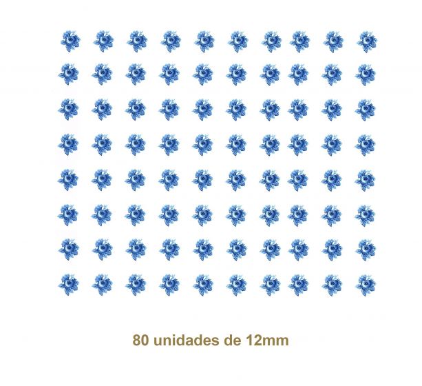 Silvia Azul - 12mm (80un) 1