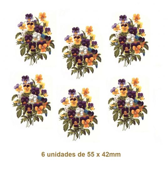 Decalque Colorido para Porcelana - Antonieta - 55x42mm 01