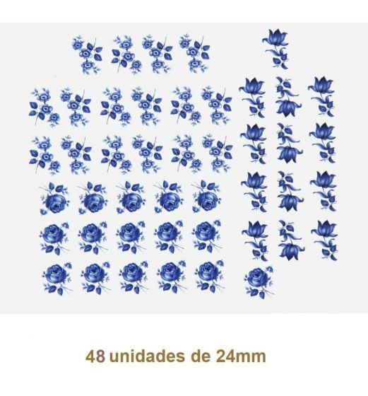 Blue Rose H - 24mm (48 un) 1