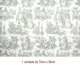 Tapete - Toile de Jouy Verde (70x50cm) 1