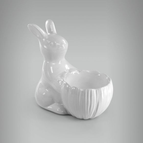 Coelho com pote Flor - P 1