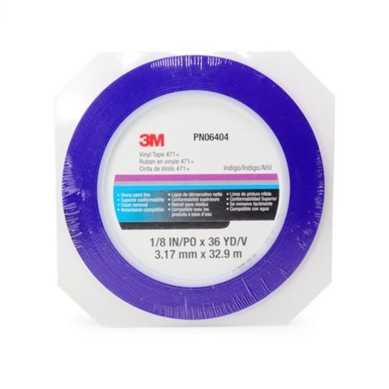 Fita Adesiva Azul 3M - 3,17mm - 6404 1