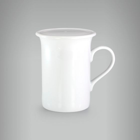 Caneca Reta Chocolate Com Tampa