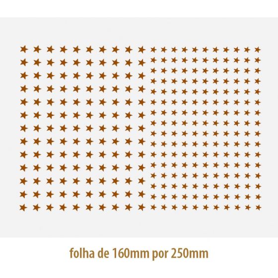 Ouro para Vidro - Estrela 03 1
