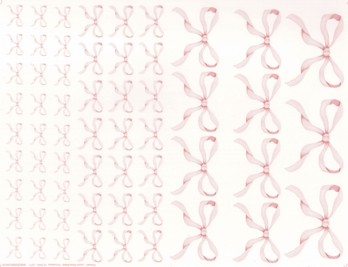 Laços Rosa Bebê - Porcelana 1